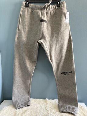 Fear of God Essentials Men’s Dark Oatmeal Sweatpants Joggers